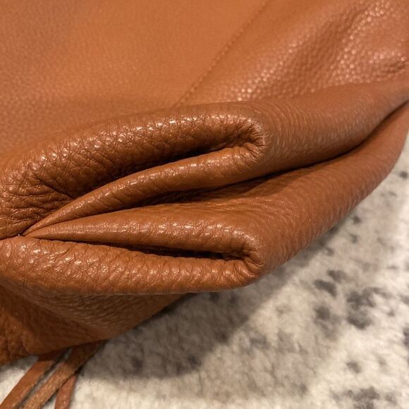 Rebecca Minkoff Moto Hobo in Almond Pebbled Leather. GUC - Picture 4 of 12